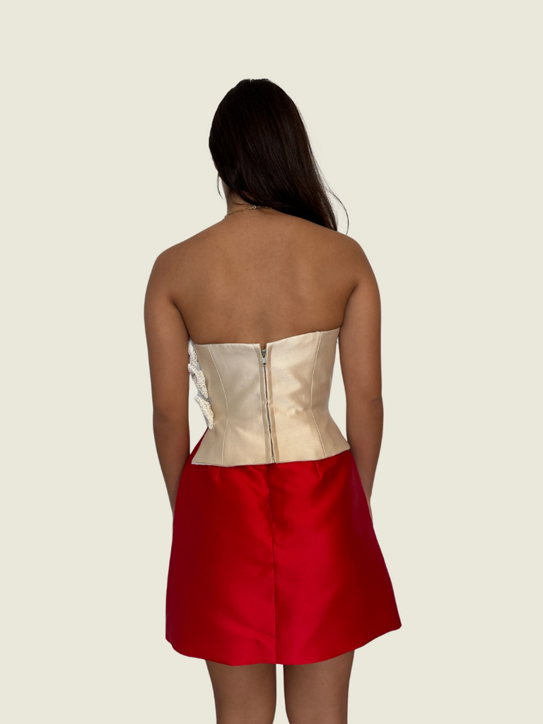 Atelier Carlene Cream Bow Corset