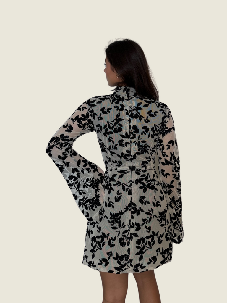 Atelier Carlene Floral Teacup Mini Dress