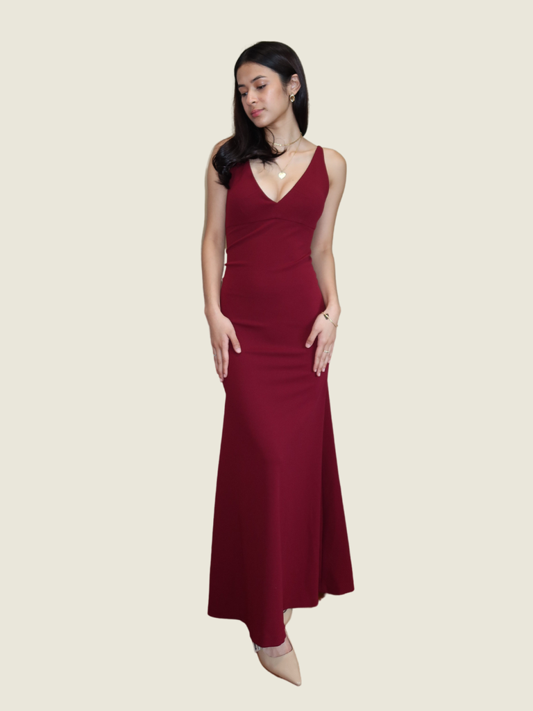 Rajo Laurel Custom Red Gown