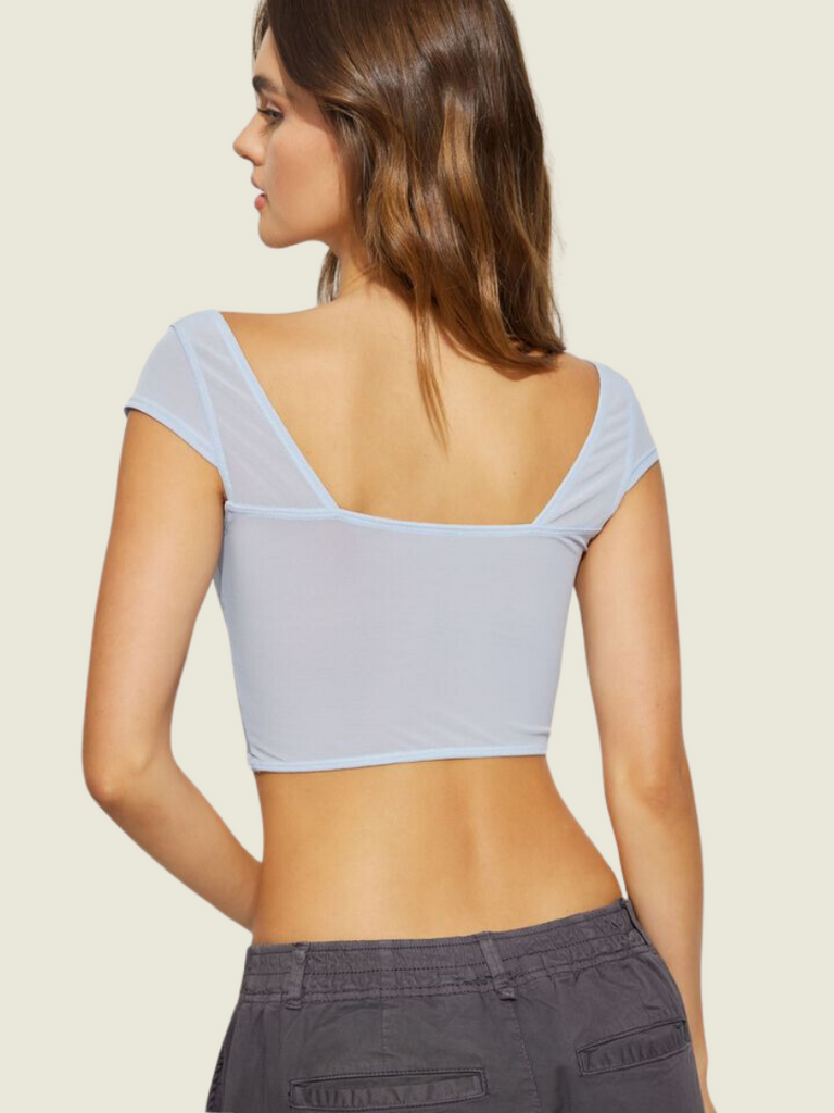 Garage Blue Corset Top