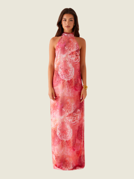 Peppermayo California Maxi Dress Flamingo