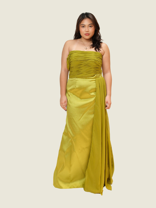 ByLatisha Studio Custom Green 2-piece gown