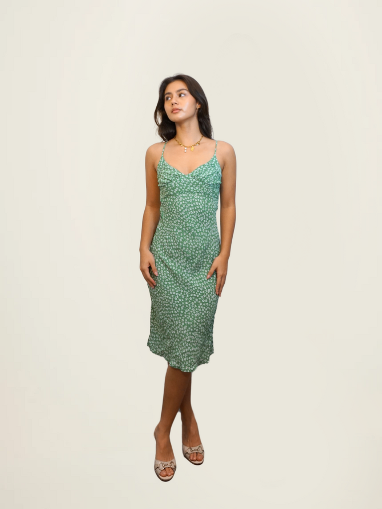 Rouje Green Floral Dress