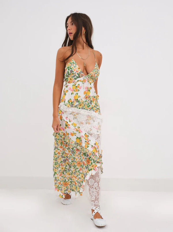 For Love and Lemons Rosalyn Maxi Dress