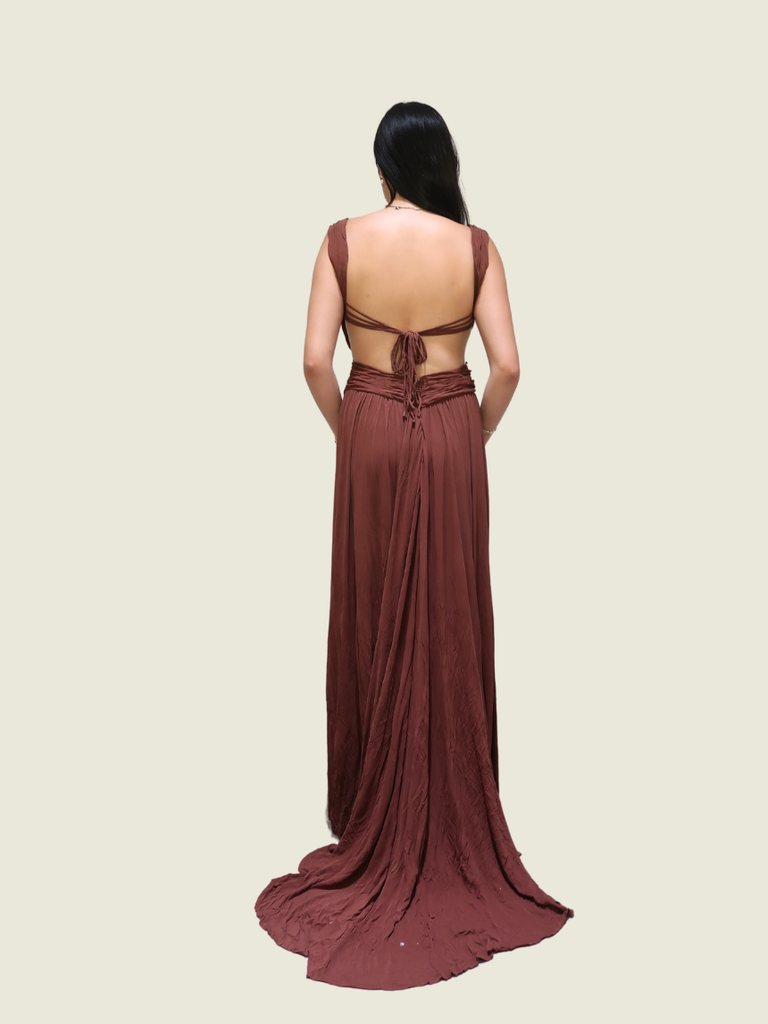 BCBG Pleated Gown