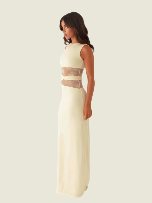 Peppermayo Exclusive Karma Yellow Maxi Dress