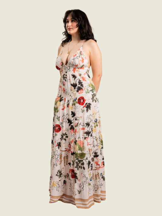 Alice and Olivia Karolina Paneled Maxi Dress