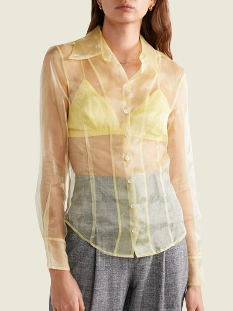 Staud Hendrix Organza Shirt