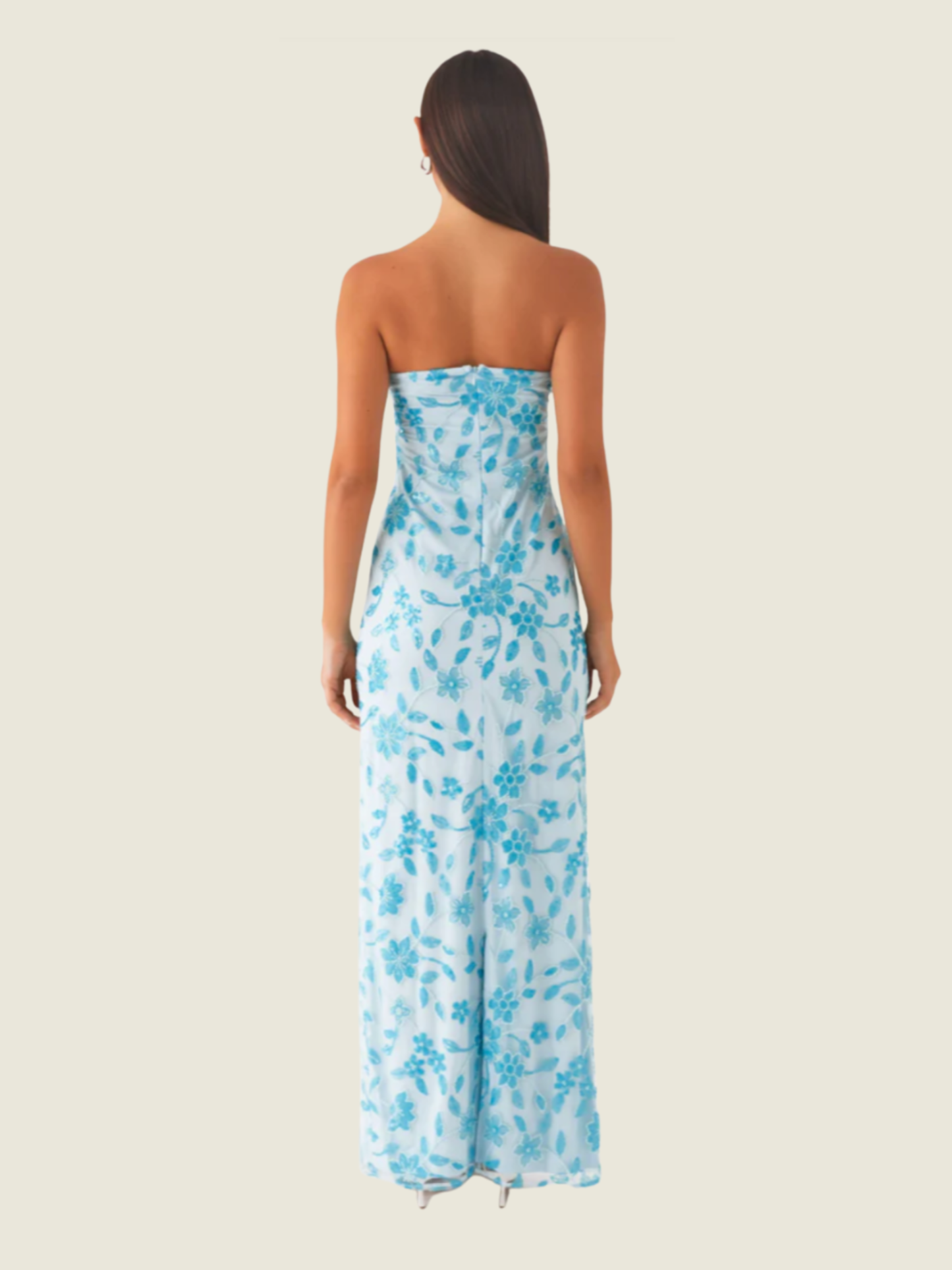 Peppermayo Blue Prism Beaded Maxi Dress