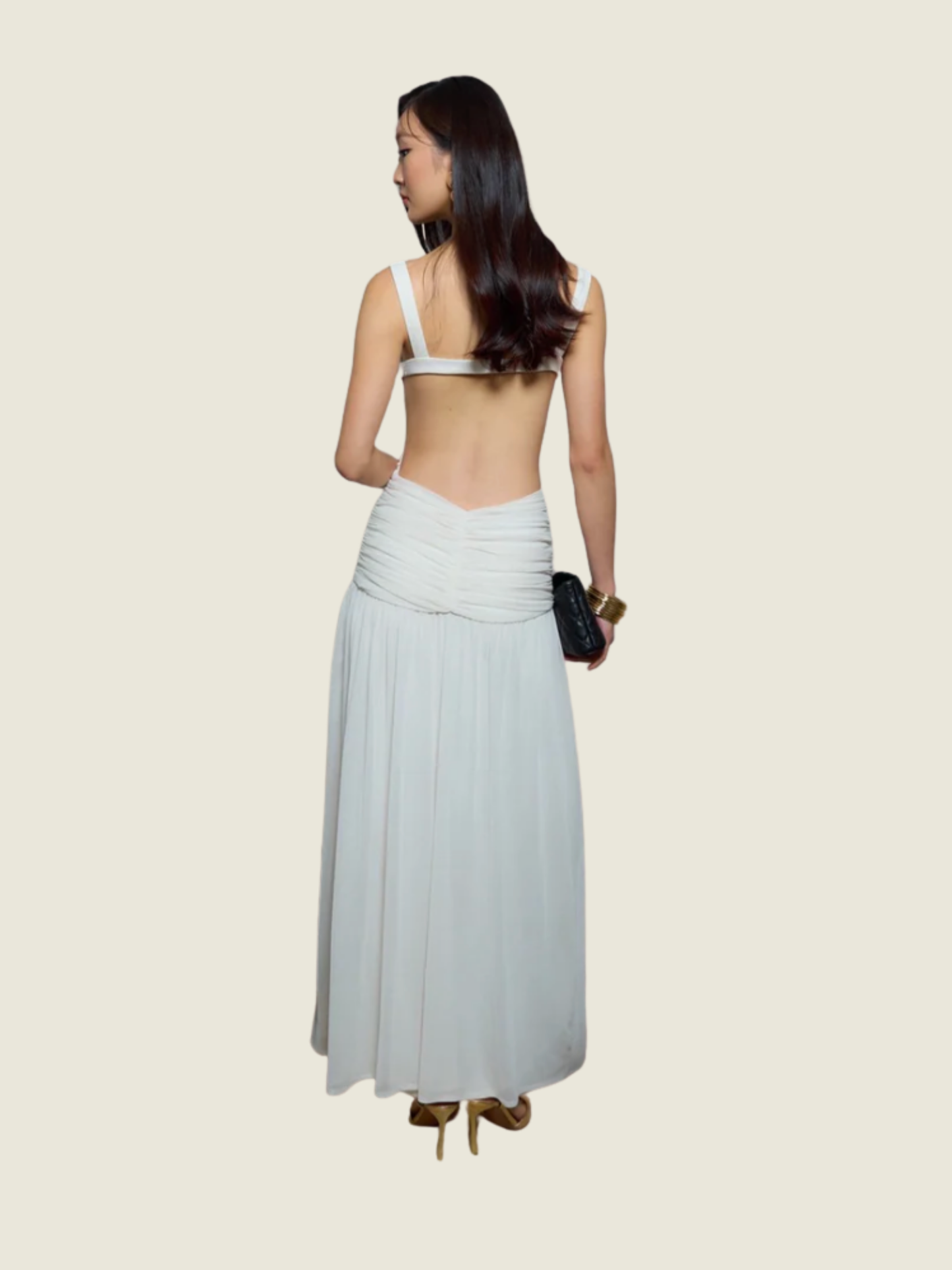 Fabrique Elveria White Cutout Dress