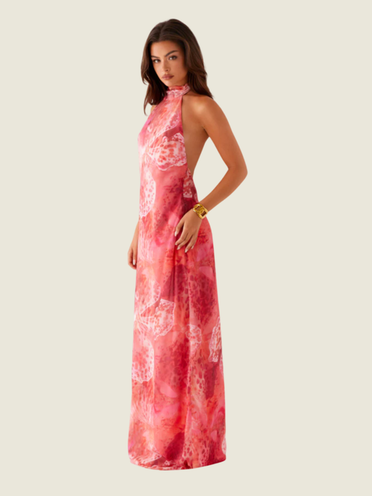 Peppermayo California Maxi Dress Flamingo