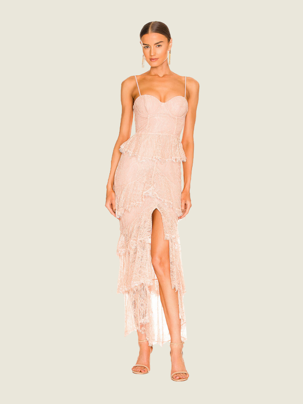 Majorelle Pink Lace Dress