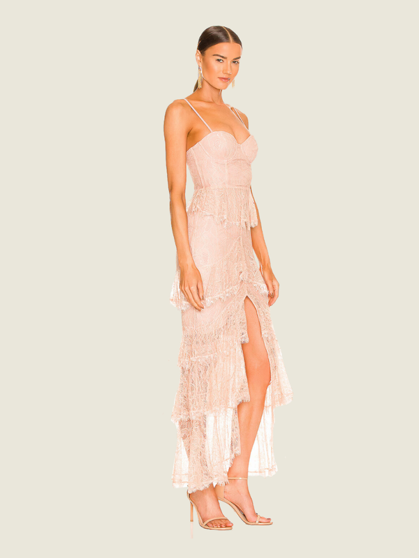 Majorelle Pink Lace Dress