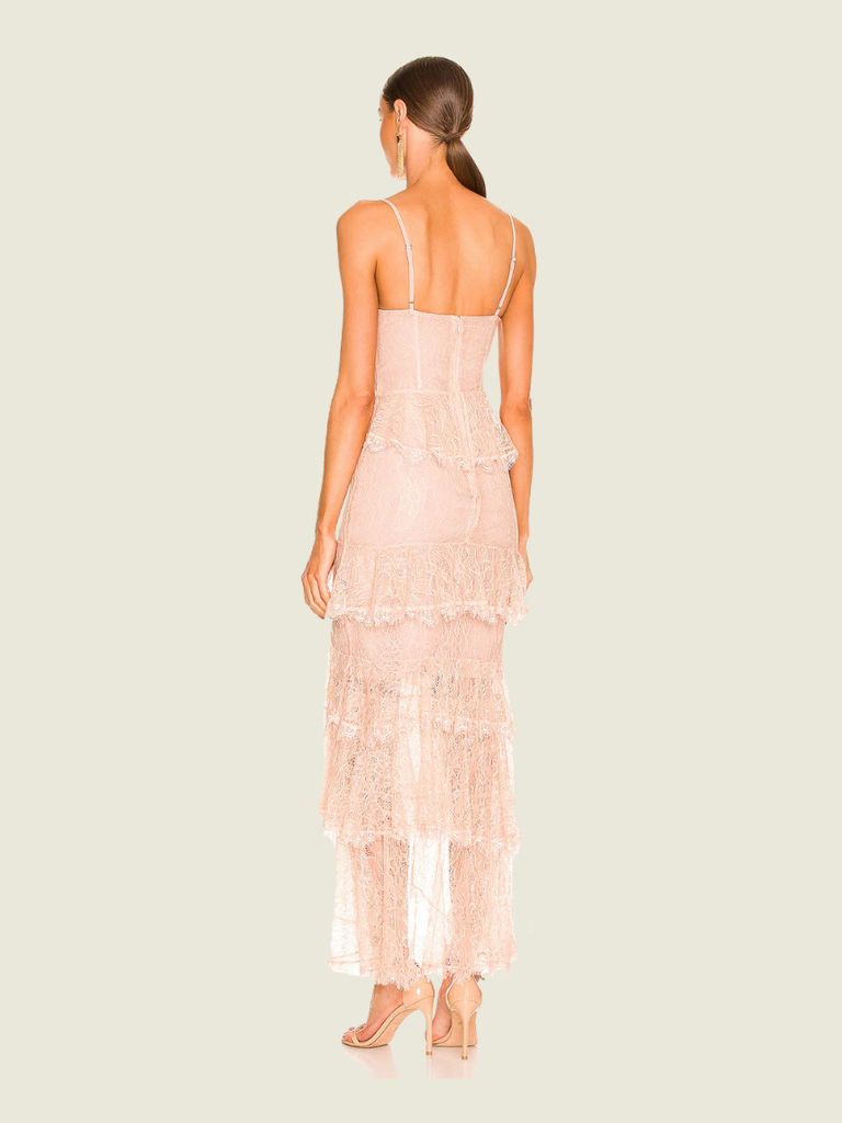 Majorelle Pink Lace Dress