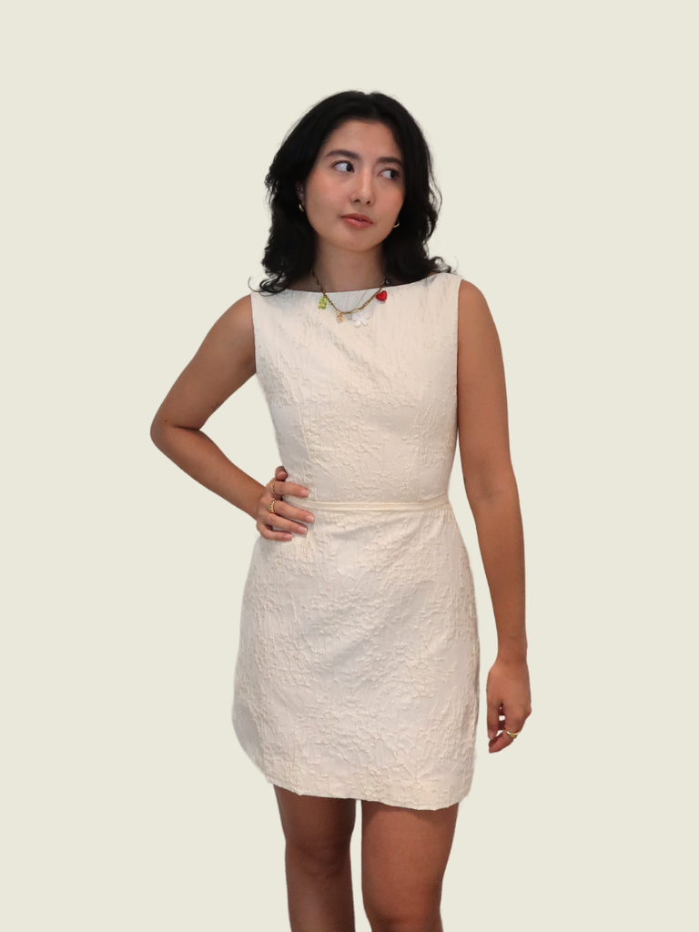 Atelier Carlene White Mini Dress