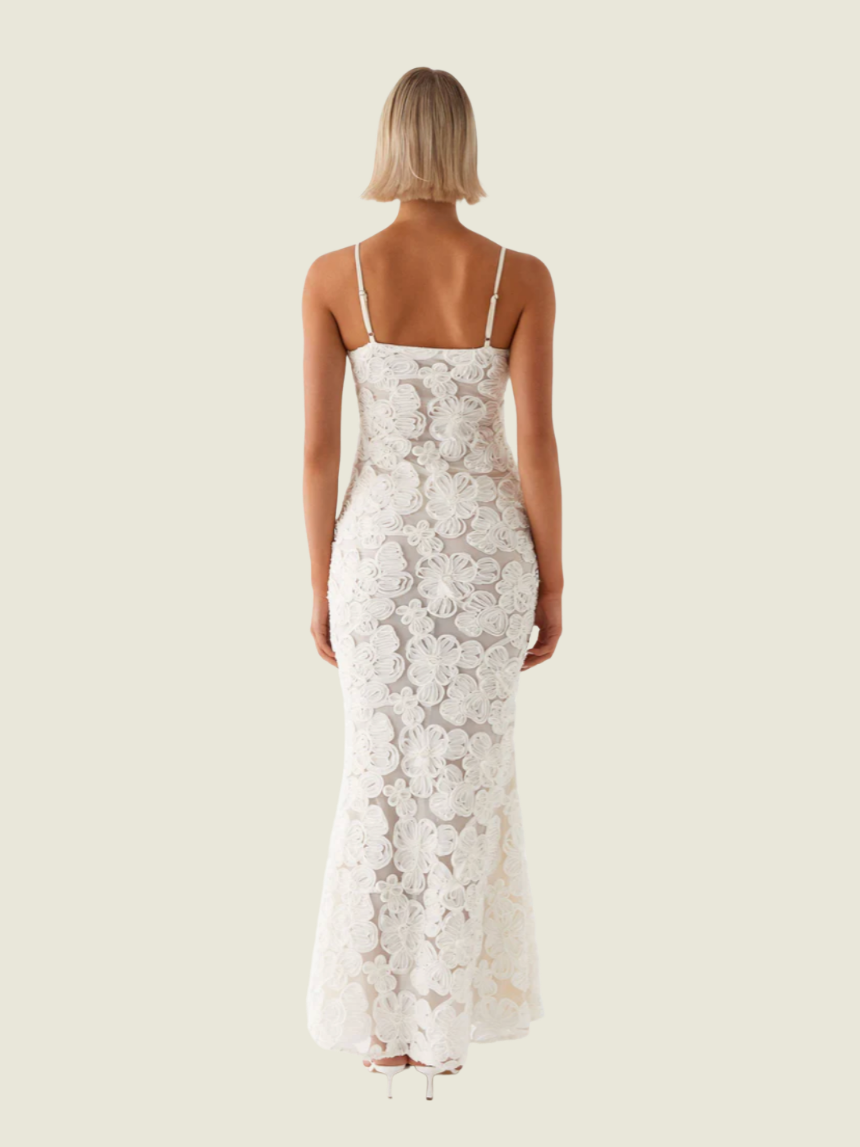 Peppermayo Exclusive That Girl Ivory Maxi Dress
