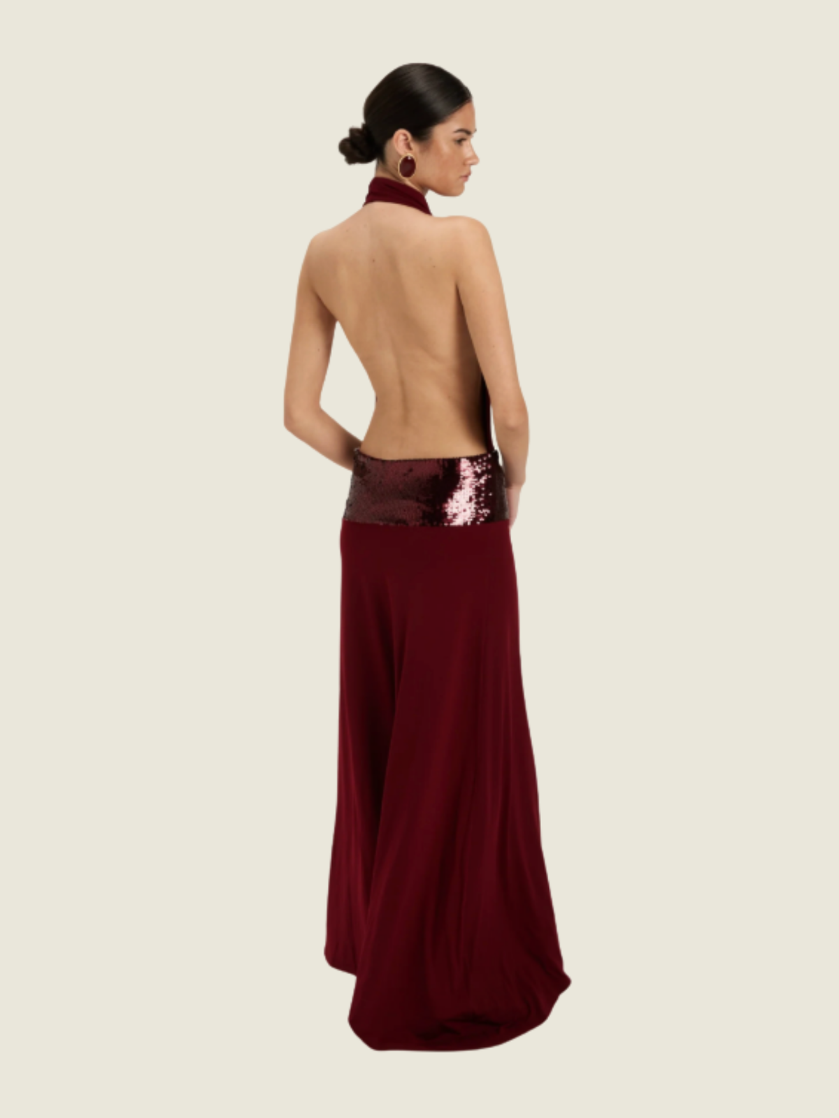 Ance Gria Adele Gown in Wine