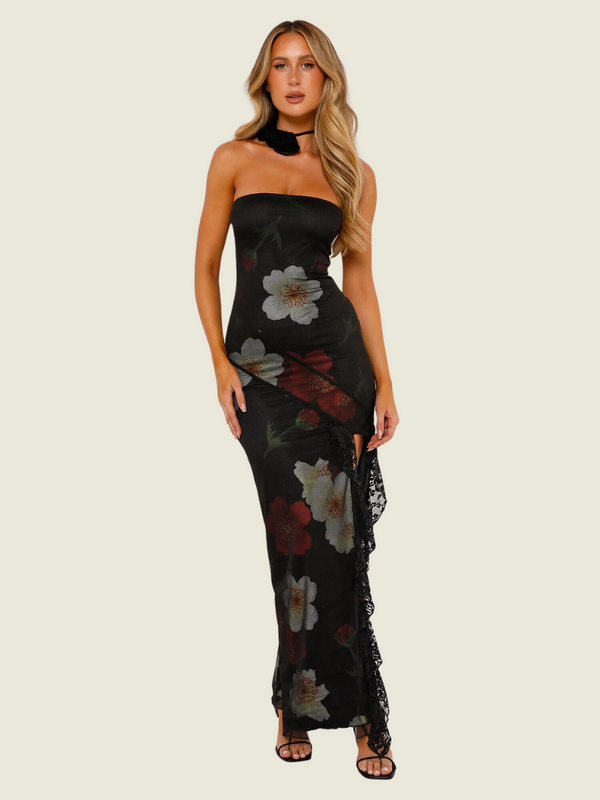 Tiger Mist Black Theo Maxi Dress