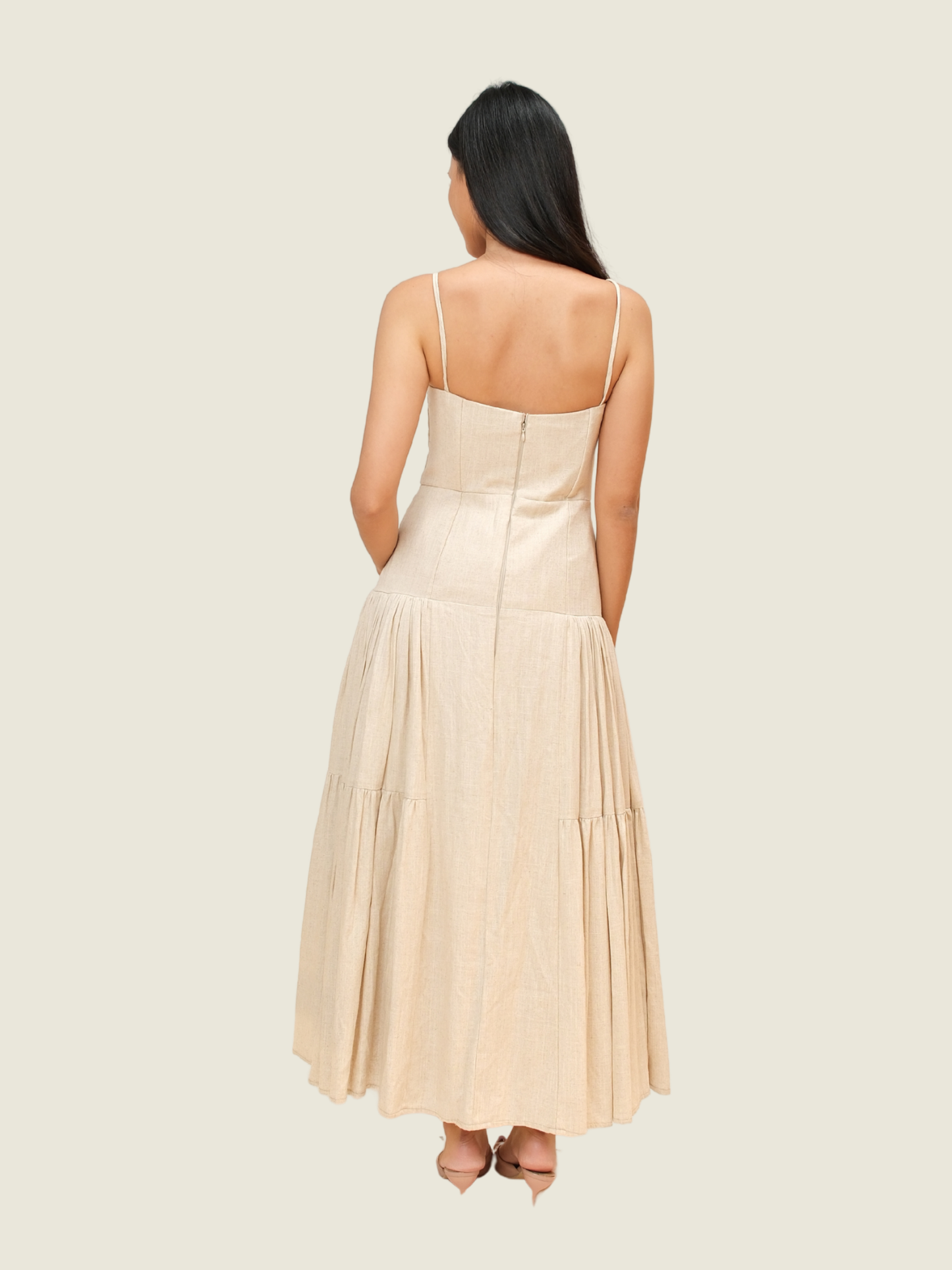 2 piece Filipiniana set in Soft Pink