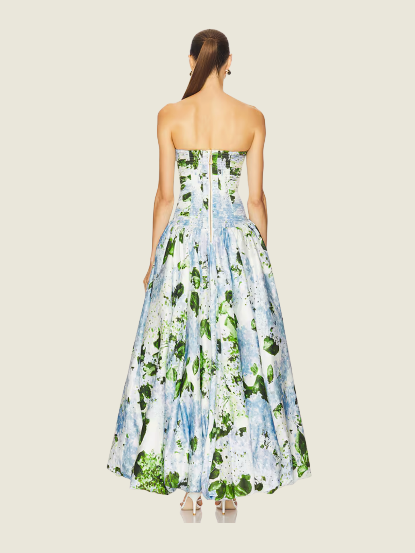 Aje Behold Maxi Dress - Blue and Green