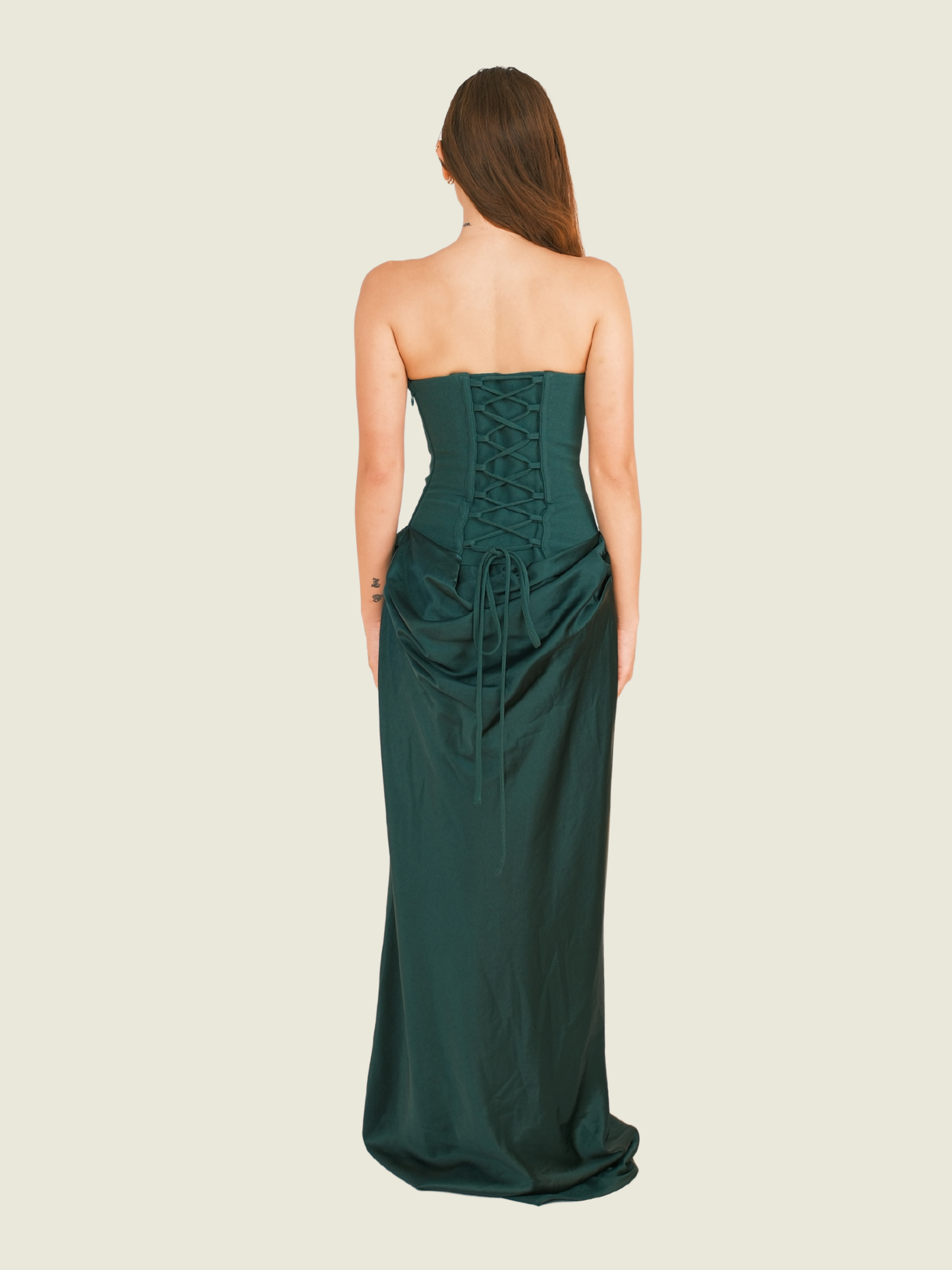 BABYBOO Maggie Maxi Dress in Emerald Green (S)