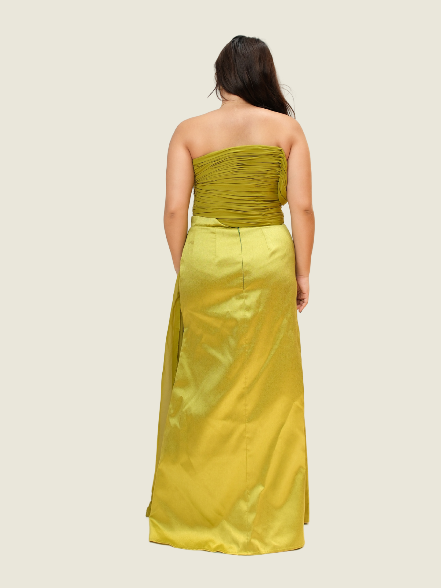 ByLatisha Studio Custom Green 2-piece gown