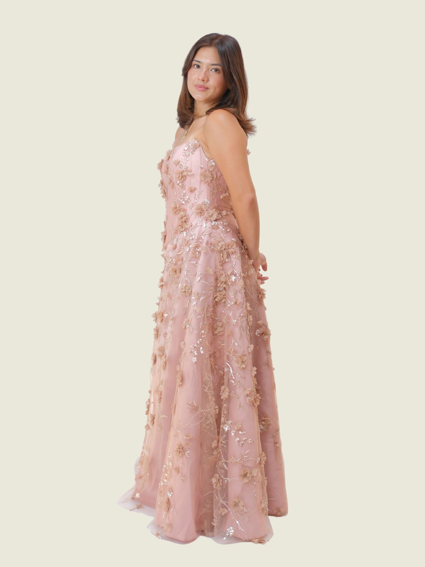 Custom Weareasy Old Rose Gown (S-M)