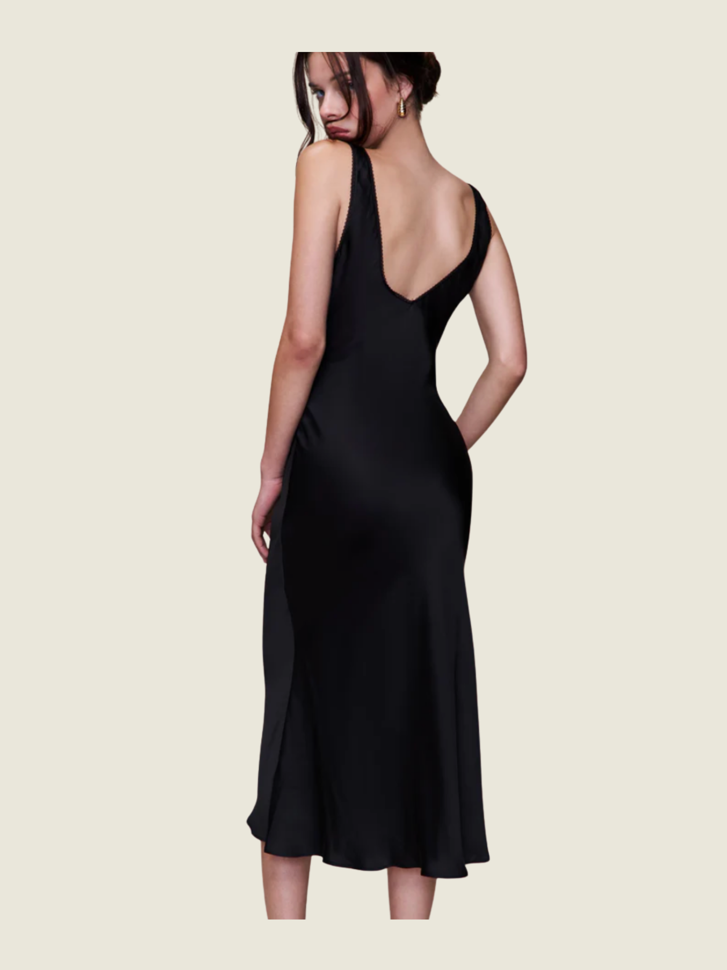 Danielle Guizio Scosi Black Slip Dress