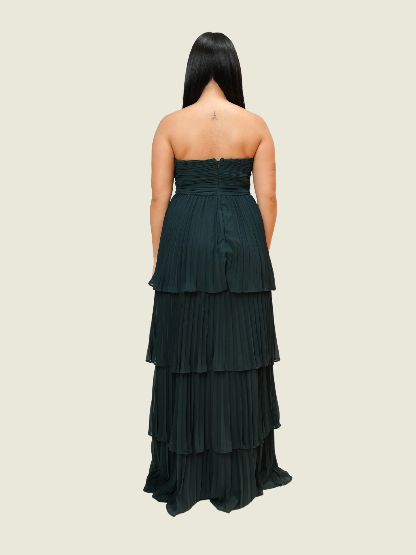 Lulus Pleated Tiered Tube dress