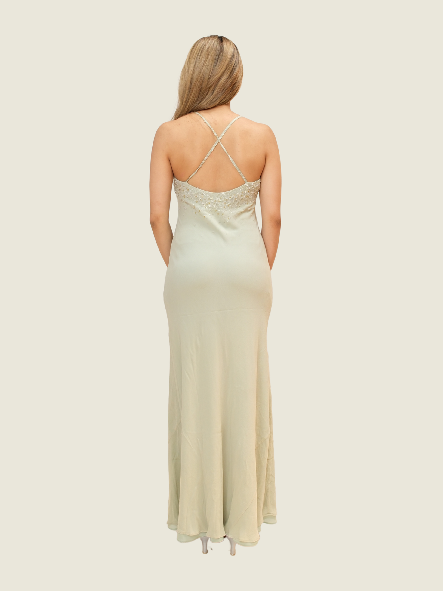 Maria Grachvogel Debenhams Beaded Silk Slip Maxi Dress