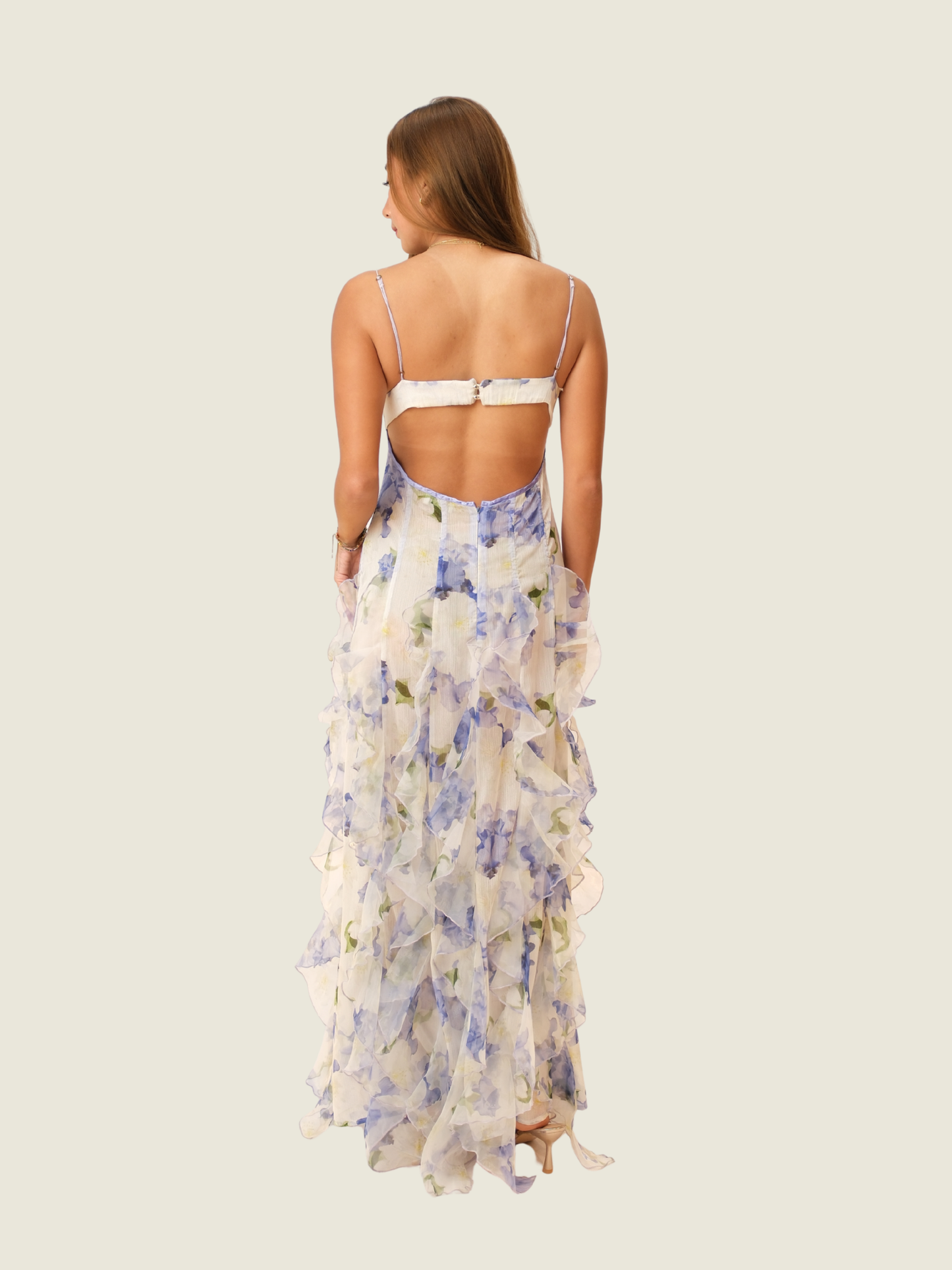 Menti Iris Flower Maxi dress