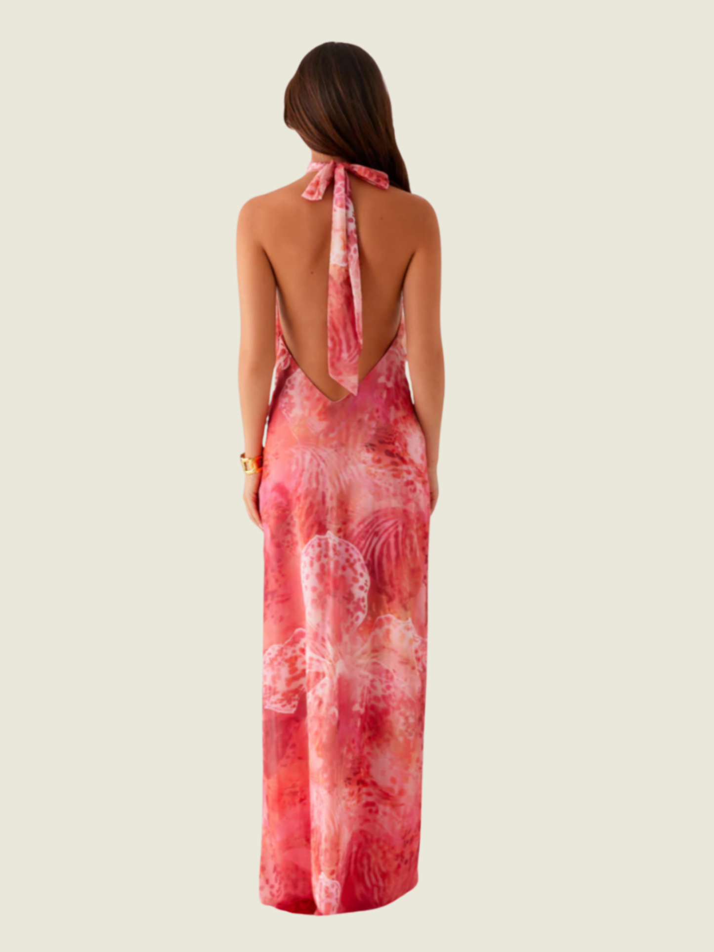 Peppermayo California Maxi Dress Flamingo