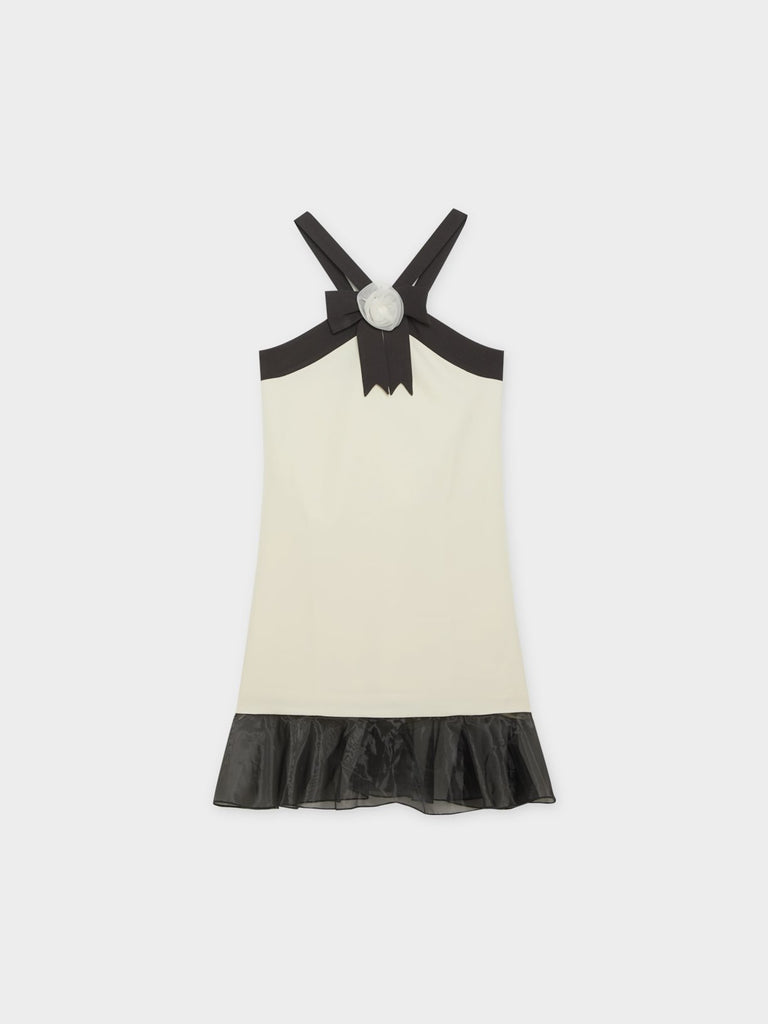 VICKTEERUT x Pomelo Sustainable Halter Neck Frilled Dress (M)