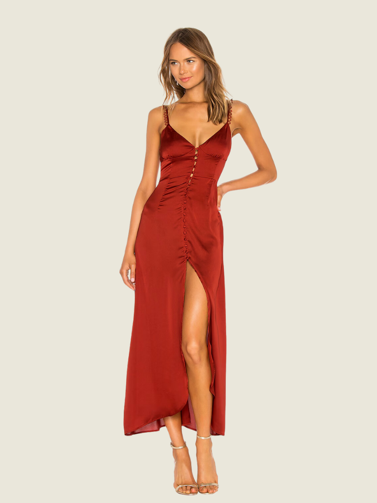 For Love and Lemons Isabella Button Up Maxi Dress