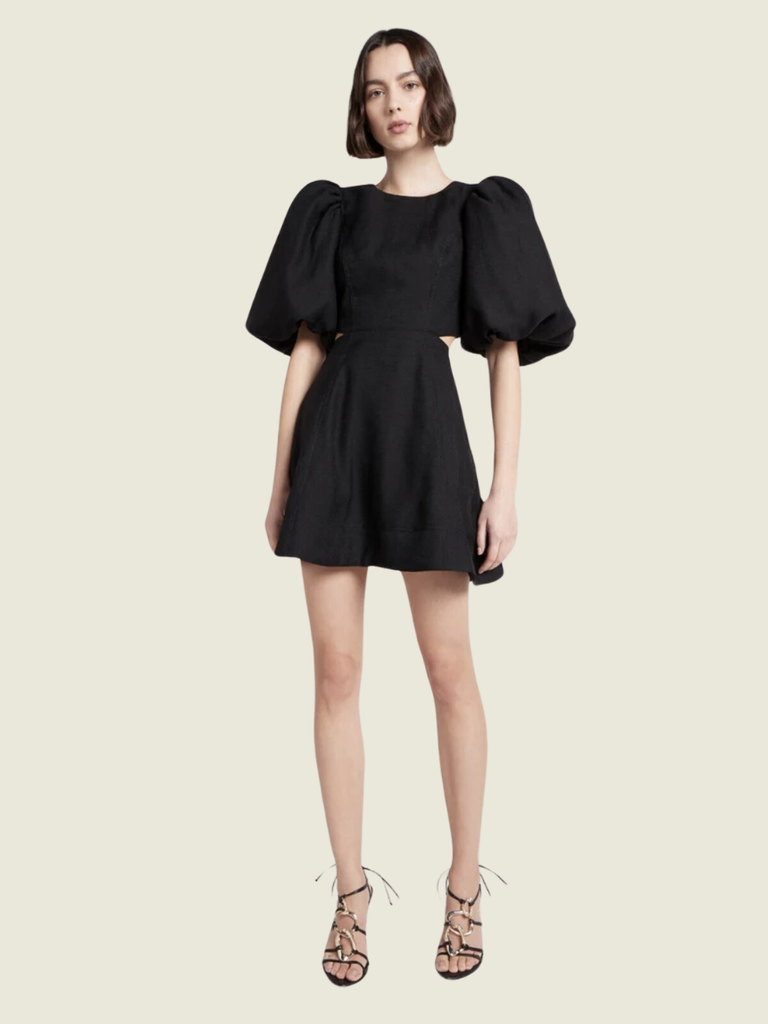 Aje Bouquet Puff Sleeve Mini Dress