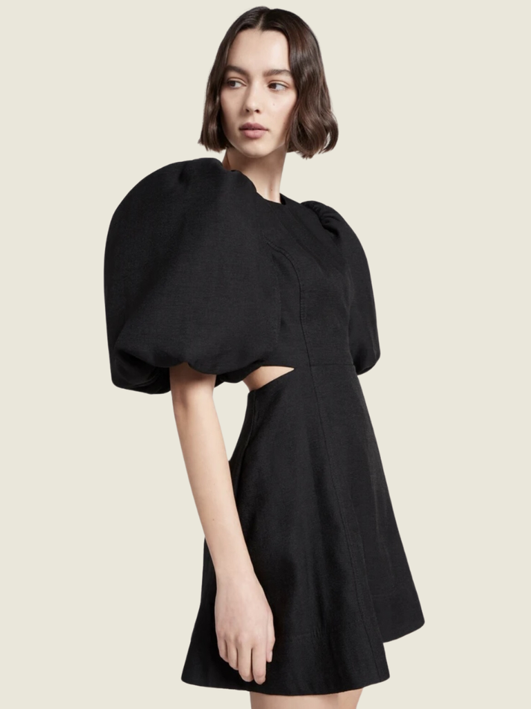 Aje Bouquet Puff Sleeve Mini Dress