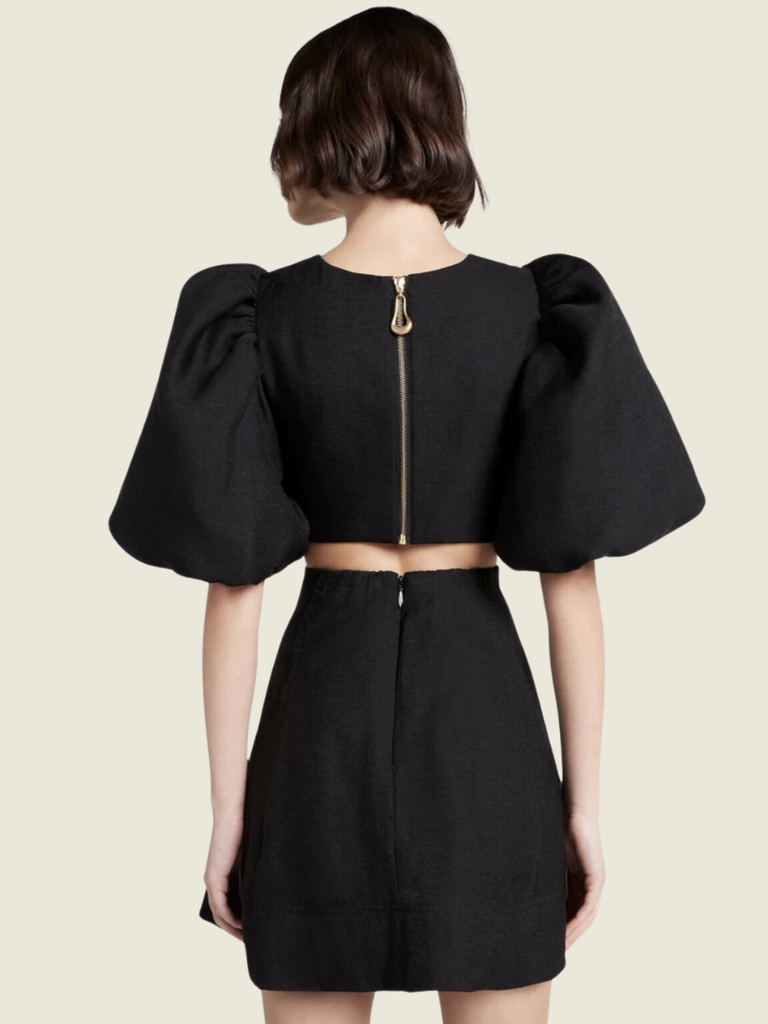 Aje Bouquet Puff Sleeve Mini Dress