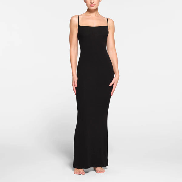 Skims Black Soft Lounge Dress