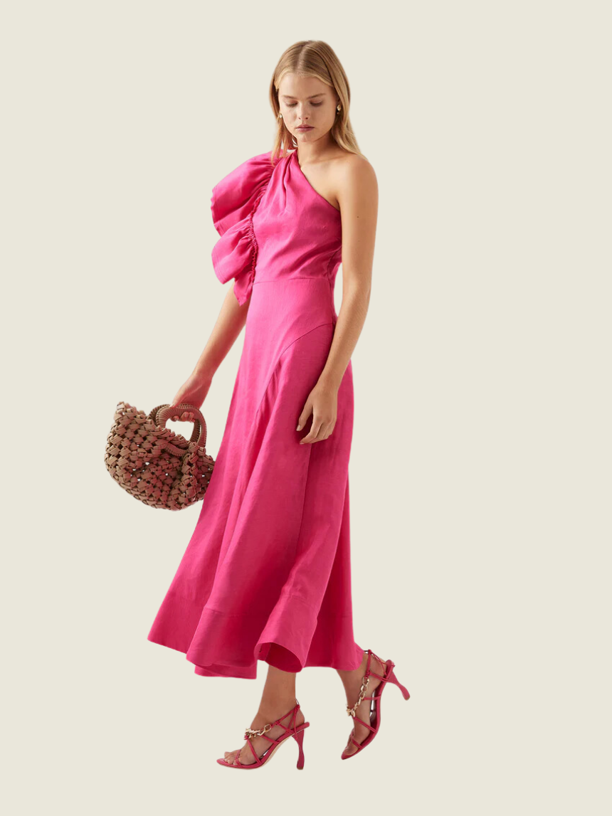 Aje Bonjour Asymmetrical Midi