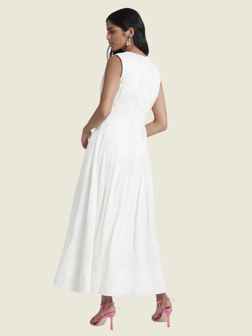 Aje Caliente High Neck Midi Dress