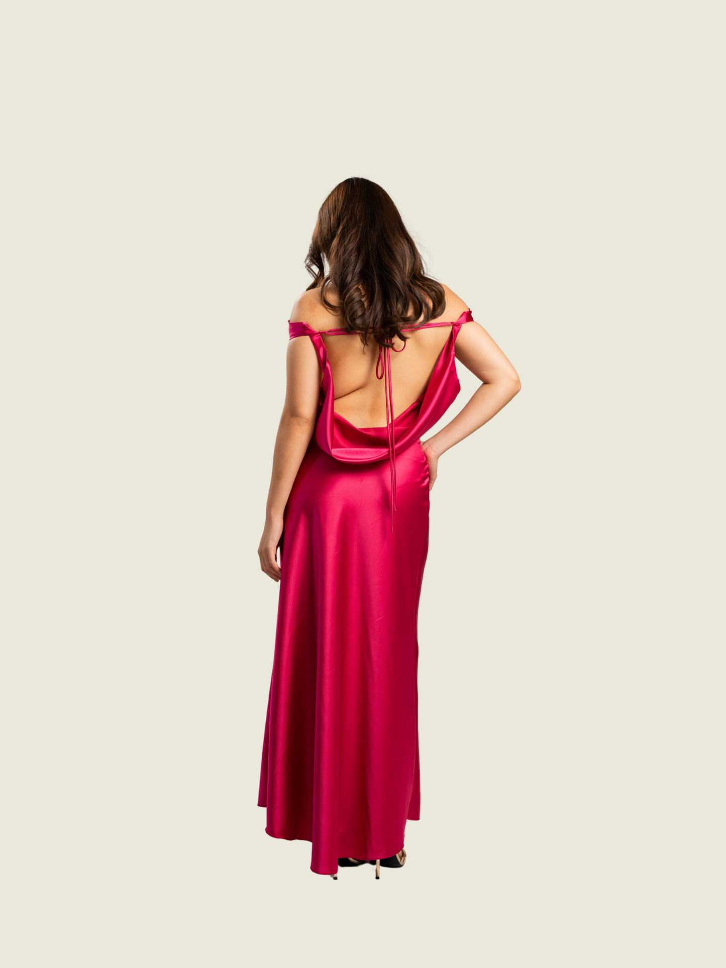 Apogee Llana Backless Pink Maxi Dress