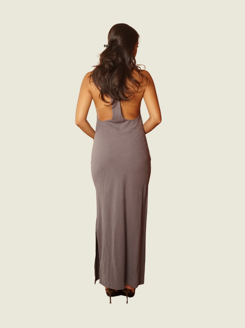 Araw the Line Gray Melfi Maxi Dress (XS)