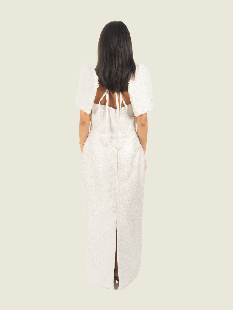 Atelier Carlene Custom Beaded White Filiniana