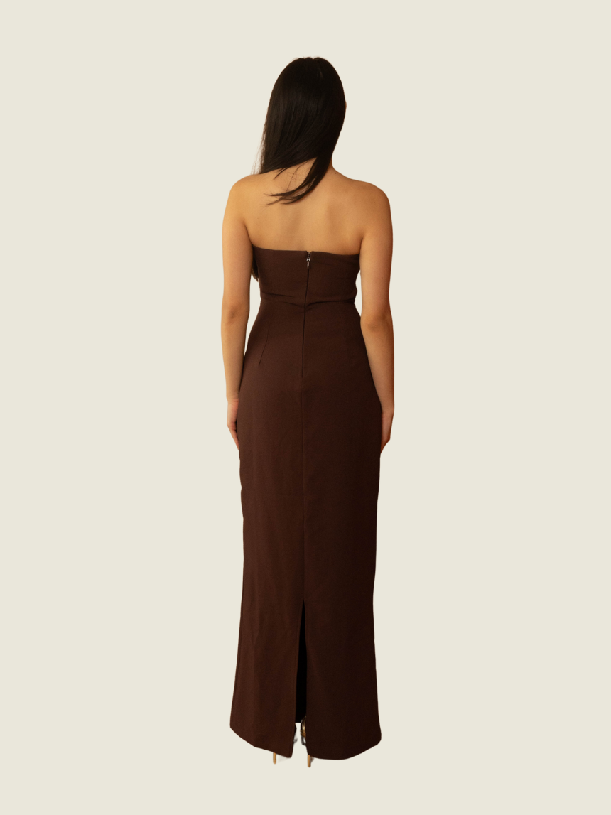 BABYBOO Brown Tube Maxi