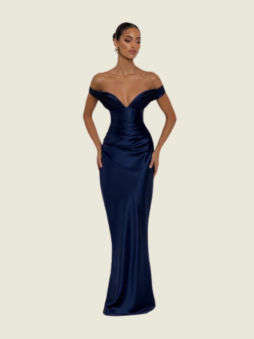 BABYBOO Navy Aurelia Maxi Dress – Continuiti