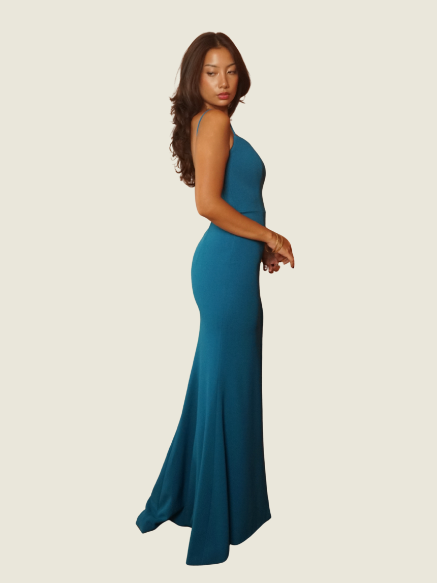 Boom Sason Blue Long Gown