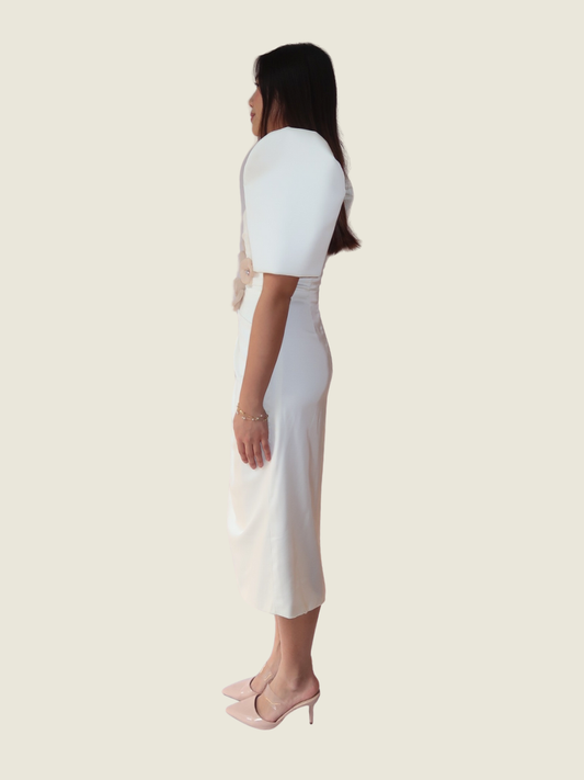 By Latisha Custom White Modern Filipiniana