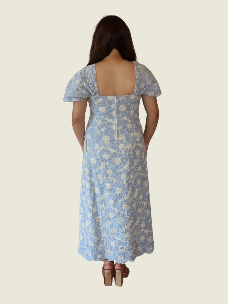 Debbie Co Custom Blue Floral Set