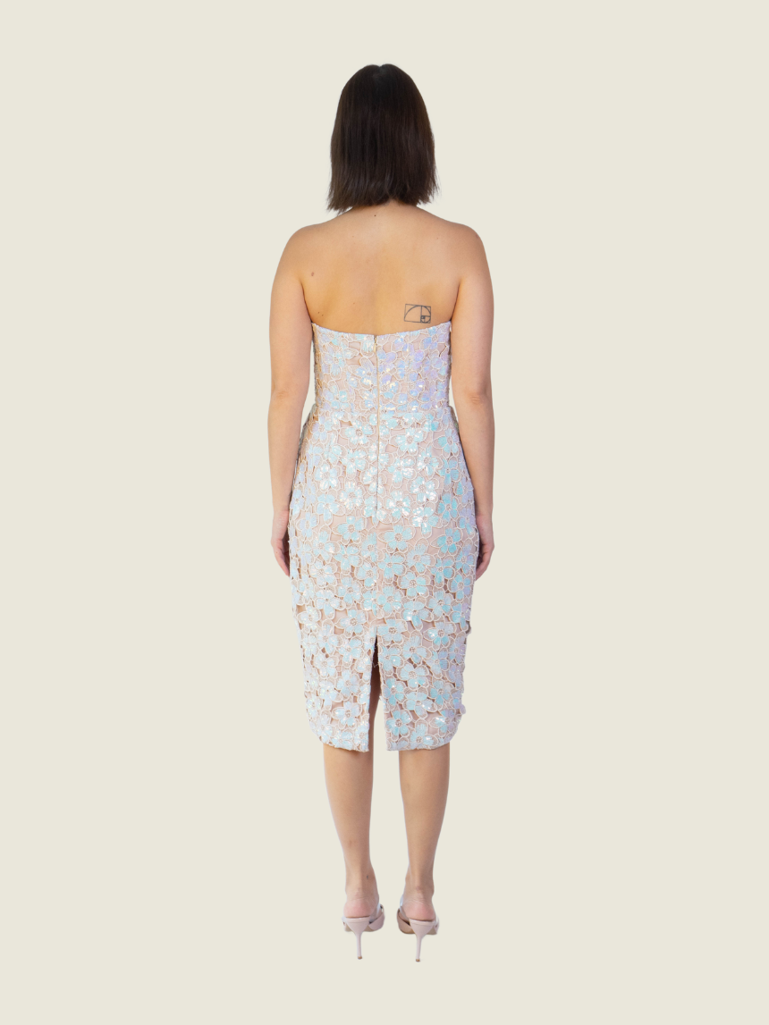 Debbie Co Custom Lace Floral Midi