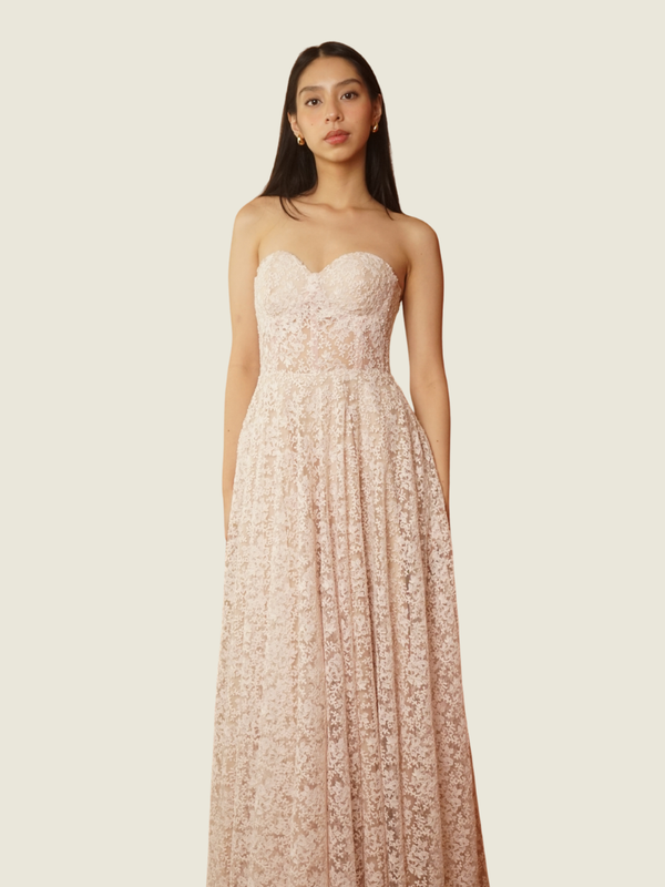 Debbie Co Pink Lace Dress